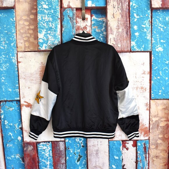 Unisex Pacsun Athletics Varsity Bomber Jacket Embroidered Streetwear XS/S Black - Picture 9 of 13